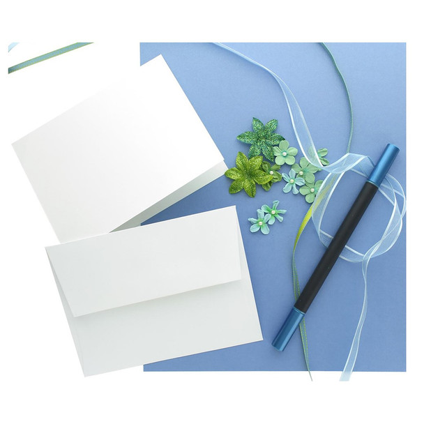 Paper Accents Card and Envelopes Cardmakers Choice 5 inch x 7 inch 100lb White 20pc