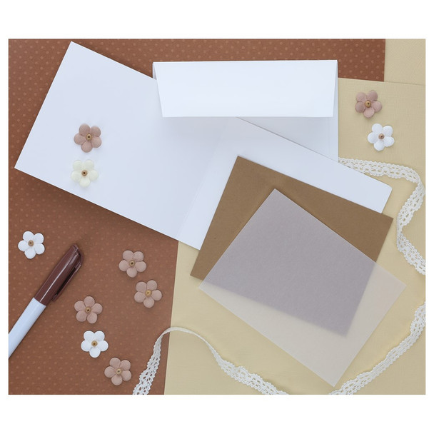 Paper Accents Cardstock Pack Cardmakers Choice 4 inch x 5.25 inch Layer 80lb White 100pc