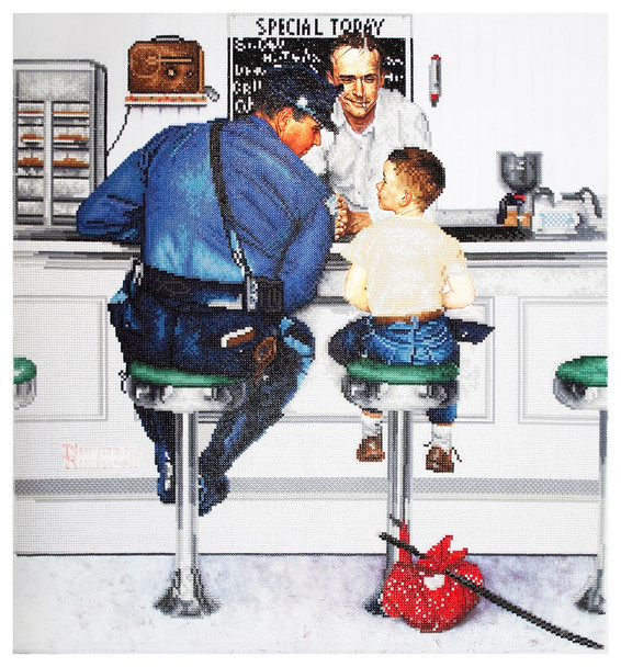 Camelot Dots Diamond Painting Kit Advanced Norman Rockwell Runaway