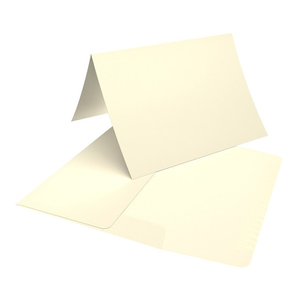 Paper Accents Card and Envelopes 5 inch x 7 inch Cream 6pc