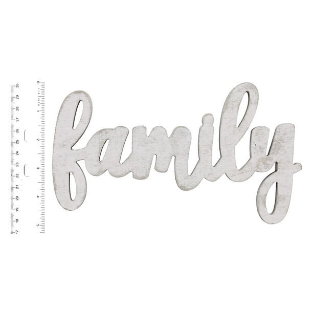 Hampton Art Wood Script Family White