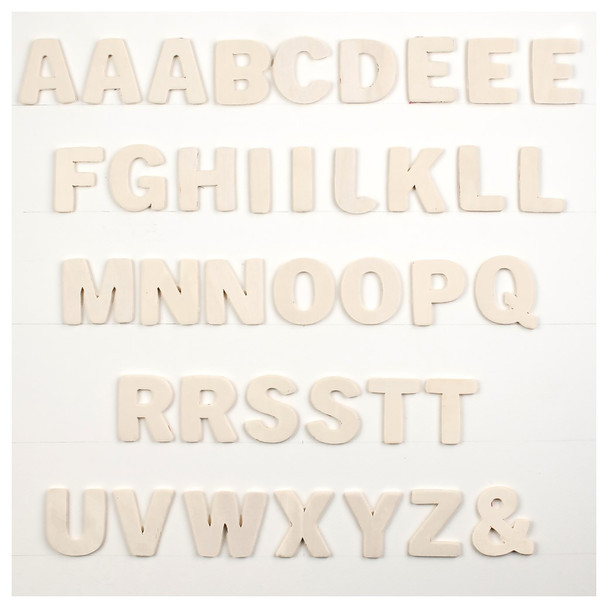 Hampton Art Wood Letters 38pc