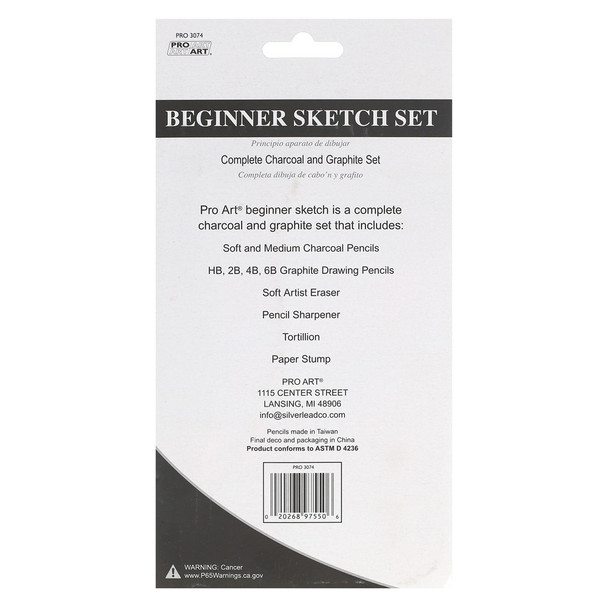 Pro Art Sets Beginner Sketch 11pc Carded