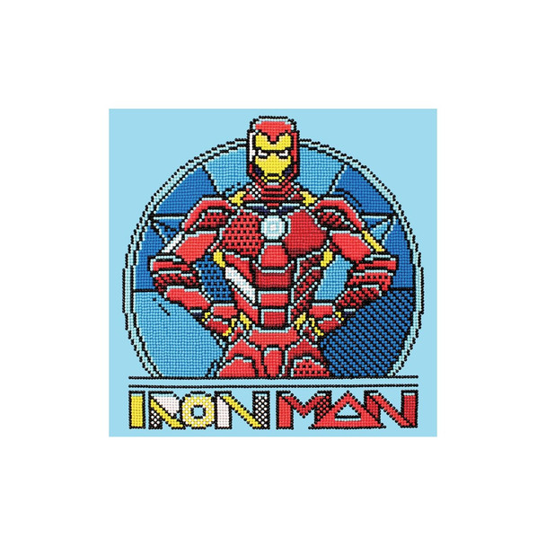 Camelot Dots Diamond Painting Kit Intermediate Marvel Iron Man Armoury