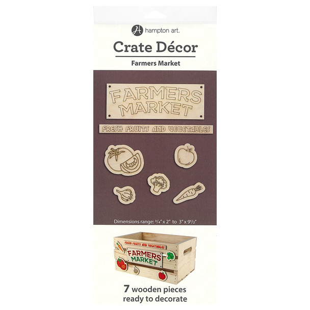 Hampton Art Crate Decor Themed Pack Farmers Market 7pc