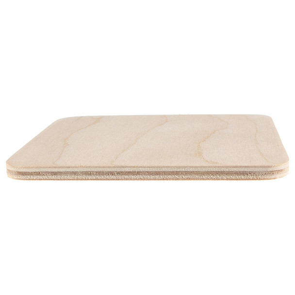 Good Wood By Leisure Arts Coasters 4 inch x 4 inch Square 6mm Thick With Rounded Edges Bulk 12pc