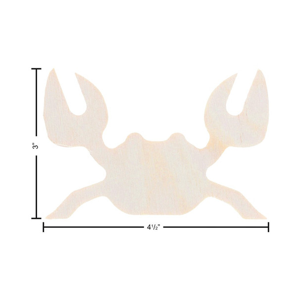 Good Wood By Leisure Arts 1/2 inch Thick Shapes Crab