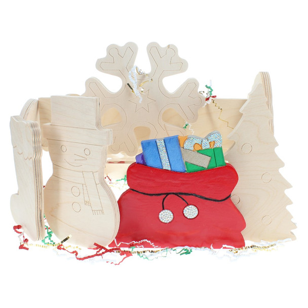 Good Wood By Leisure Arts 1/2 inch Thick Shapes Bag of Presents