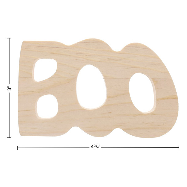 Good Wood By Leisure Arts 1/2 inch Thick Shapes Boo