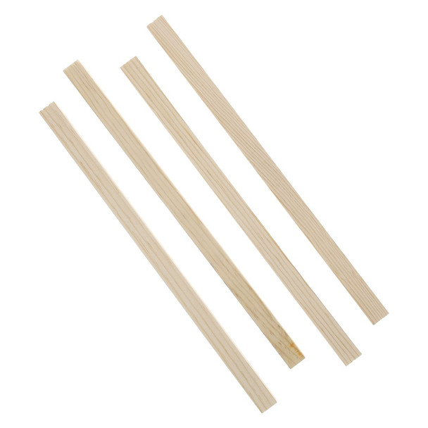 Good Wood Dowels 12 inch x 5/8 inch Square Package 4pc Gray