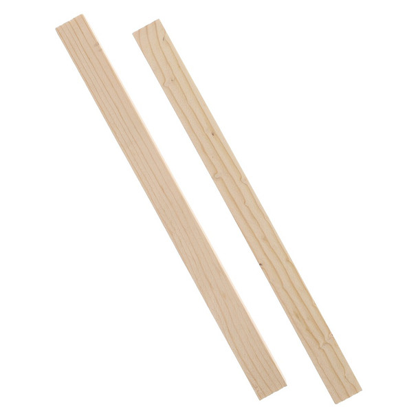 Good Wood Dowels 12 inch x 7/8 inch Square Package 2pc Brown