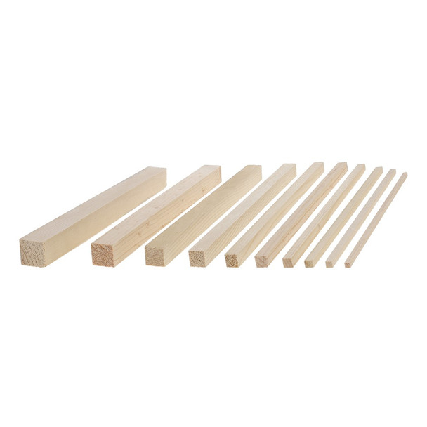 Good Wood Dowels 12 inch x 78 inch Square Package 2pc Brown