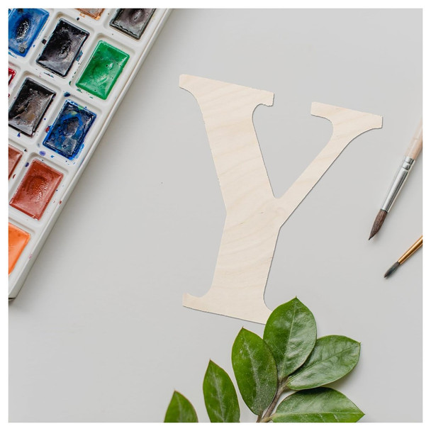 Good Wood By Leisure Arts Letters 9.5 inch Birch Y