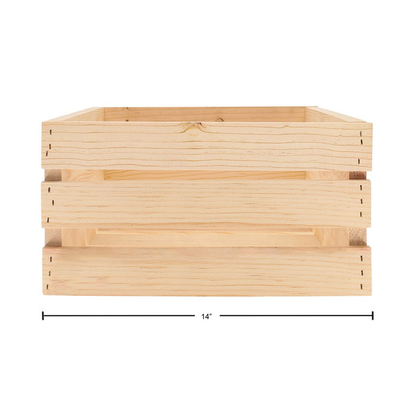 Good Wood By Leisure Arts Crates Nested Pine 18 inch 16 inch 14 inch 3pc