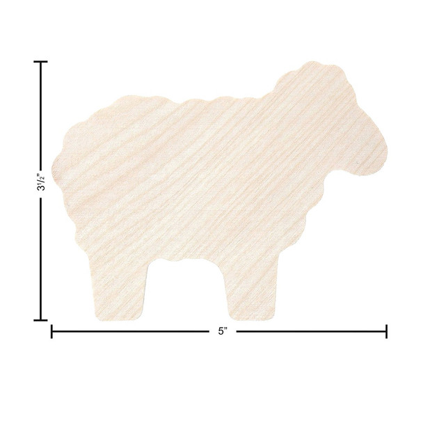 Good Wood By Leisure Arts 1/2 inch Thick Shapes Sheep
