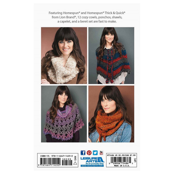 Leisure Arts Fashion Accessories Crochet Book Collection 5pc