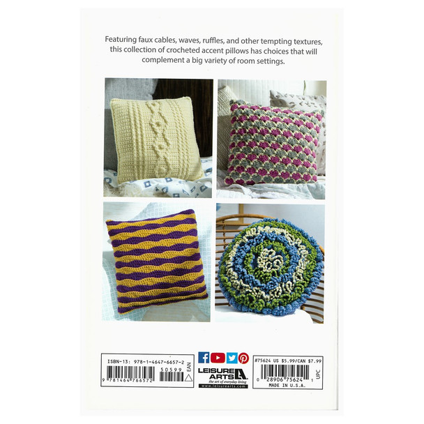 Leisure Arts Textured Home Crochet Book Collection 3pc