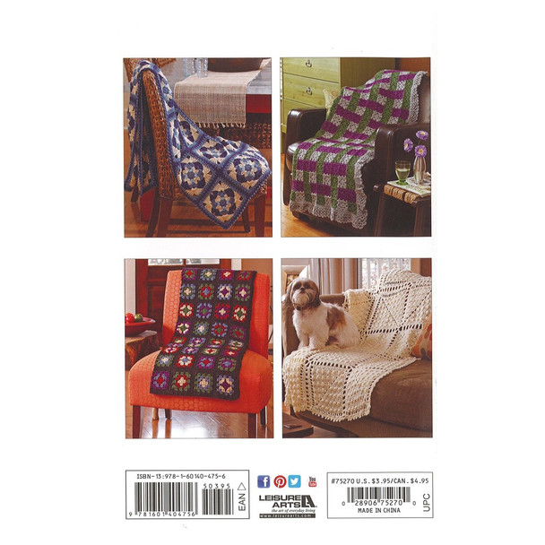 Leisure Arts Afghan Crochet Book Collection 5pc