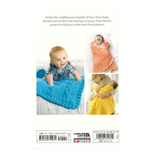 Leisure Arts Small Comforts Baby Crochet Book Collection 3pc