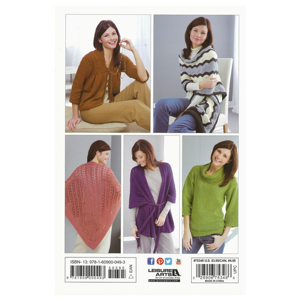 Leisure Arts Fashion Knit Book Collection 4pc