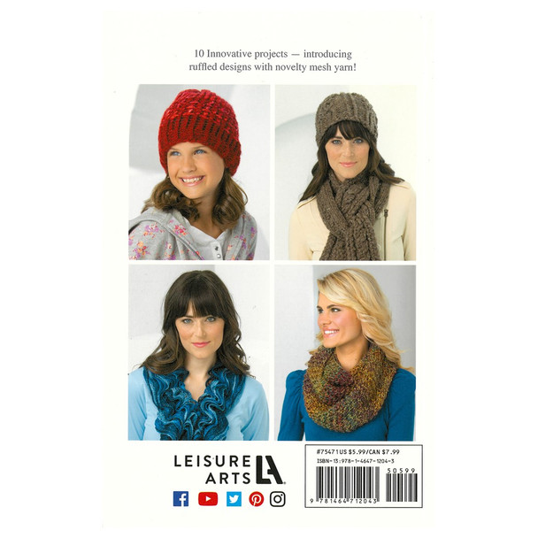 Leisure Arts Fashion Knit Book Collection 4pc