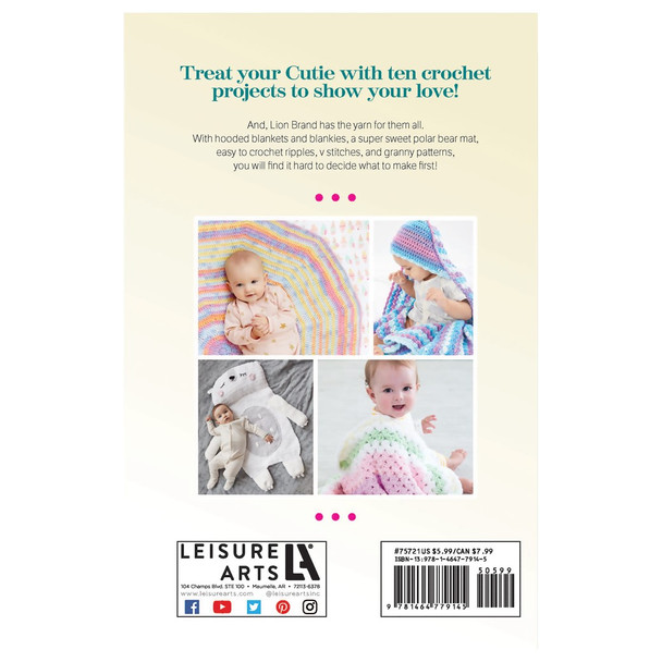 Leisure Arts Baby Crochet Book Collection 5pc