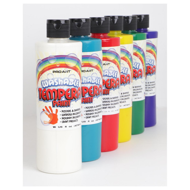 Pro Art Washable Tempera Paint 16oz Magenta