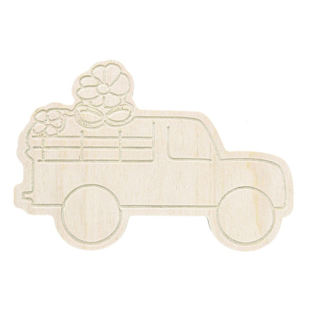 Good Wood By Leisure Arts ½ inch Thick Shapes Truck With Flowers