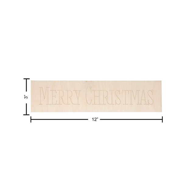 Good Wood By Leisure Arts ½ inch Thick Shapes Merry Christmas