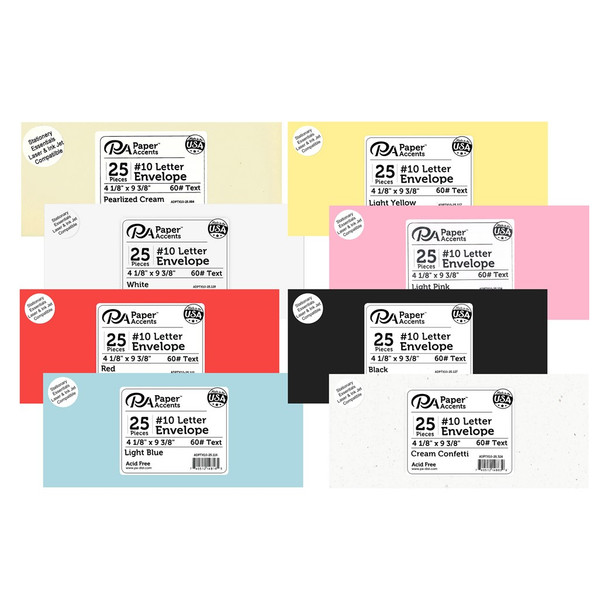 Paper Accents Envelopes Letter 9.25 inch x 4 inch Light Blue 25pc