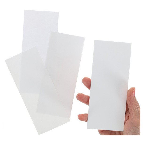 Paper Accents Cardstock Shape Bookmark 2.5 inch x 6 inch White 100pc