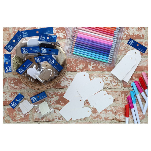 Paper Accents Craft Tags 2.5 inch x 5.25 inch Recycled Birch 25pc