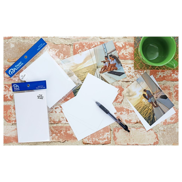 Paper Accents Card Post Cards 4.25 inch x 5.5 inch White 50pc
