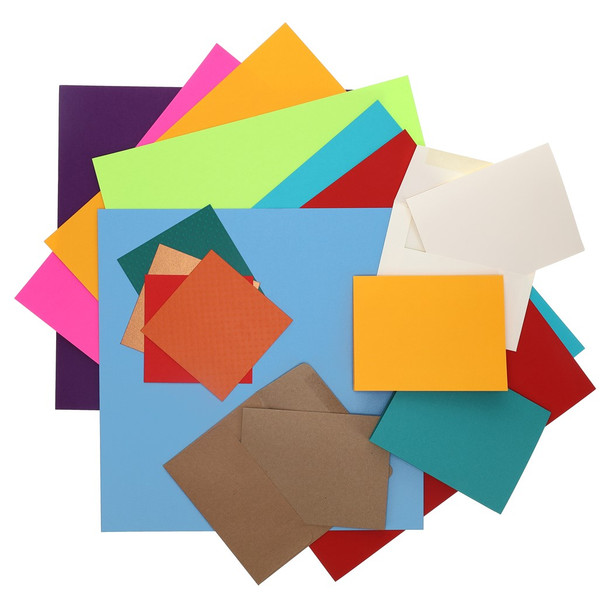 Paper Accents Super Value Card Envelope Pack 4.25 inch x 5.5 inch 50pc Cream Includes 50 cards and 50 envelopes.