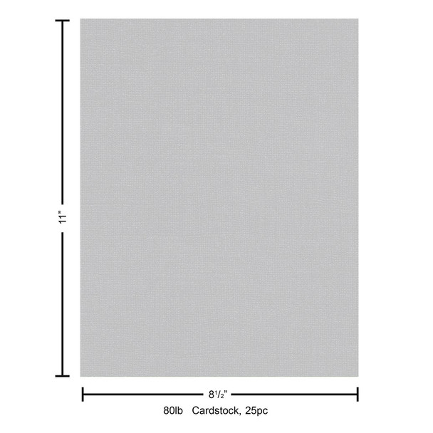 Paper Accents Glimmer Cardstock 8.5 inch x 11 inch 80lb 25pc Polished Stone