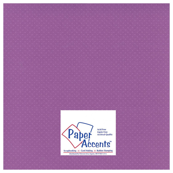 Paper Accents Mini Dot Cardstock 12 inch x 12 inch 80lb Grape Verbena 25pc