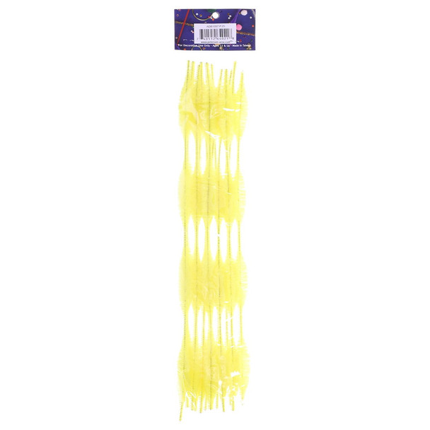 PA Essentials Chenille Stem 12 inch Bump 12pc Yellow