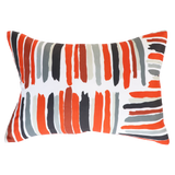 Painted Stripe Cushion - Rust 35x50cm