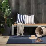 Victoria Park Floor Rug - Navy