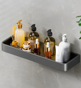 42CM BLACK WALL-MOUNTED STORAGE RACK