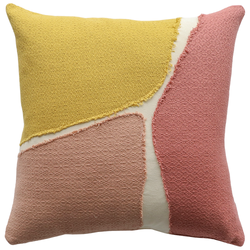 Townsville Cushion - Mahogany/Pink/Ochre 45x45cm