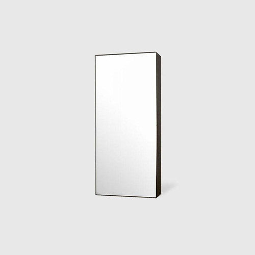 Slim Frame Mirror - 1200 x 600 - Black Oak