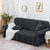 Dark Grey 3- Seater Sofa Cover with Ruffled Skirt