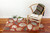 The Pebbles Designer 80cm x 150cm Belgium Rug  - Claret