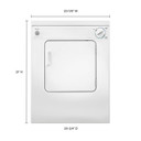 Whirlpool® 3.4 cu.ft. Compact Electric Dryer with AccuDry™ Drying System LDR3822PQ