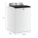 Maytag® Pet Pro Top Load Washer - 5.4 cu. ft. IEC MVW6500MW