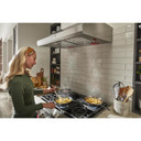 Kitchenaid® 36" 585 or 1170 CFM Motor Class Commercial-Style Wall-Mount Canopy Range Hood KVWC956KSS