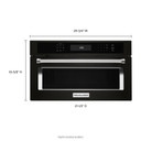 Kitchenaid® 30&quot; Built In Microwave Oven with Convection Cooking KMBP100EBS