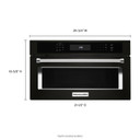 Kitchenaid® 27&quot; Built In Microwave Oven with Convection Cooking KMBP107EBS