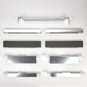 Built-In Oven Side Trim Kit, Stainless Steel W11300447